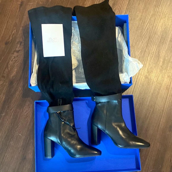 Stuart Weitzman limited edition black Luna 85 hybrid over the knee boots, size 8 - Picture 9 of 14